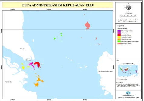 Gambar 3. Lokasi Provinsi Kepulauan Riau. 