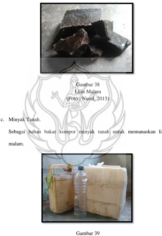Gambar 38  Lilin Malam  (Foto : Nurul, 2015) 