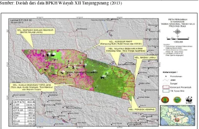 Tabel 7 Kinerja pengukuhan kawasan hutan berdasarkan fungsi kawasan hutan di Provinsi Riau 