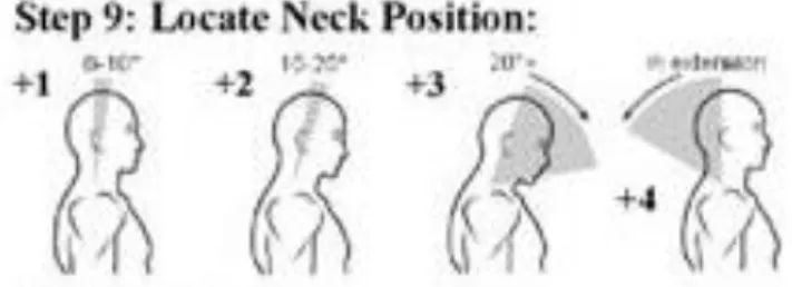 Gambar 4.Penilaian postur leher  Sumber : Hedge, 2012 8     j.  Langkah kesepuluh 