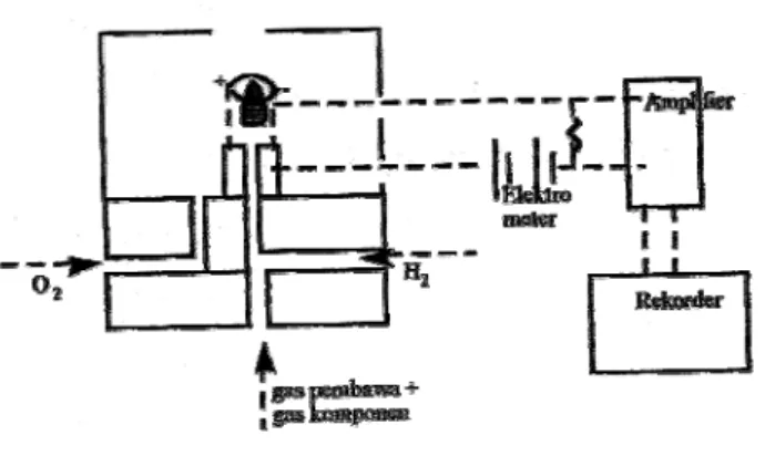 Gambar 6: Diagram Detektor FID 