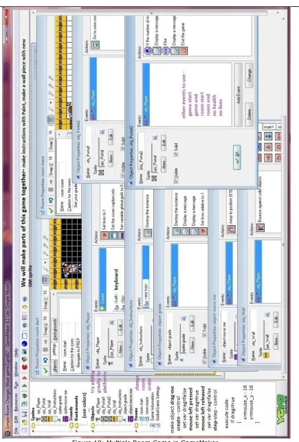 Figure 10: Multiple Room Game in GameMaker  