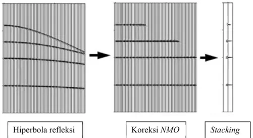 Gambar 3.9 Proses stacking (ensiklopediseismik.blogspot.com) 
