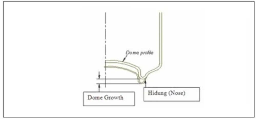 Gambar 3.2  Sketsa Dome Growth 
