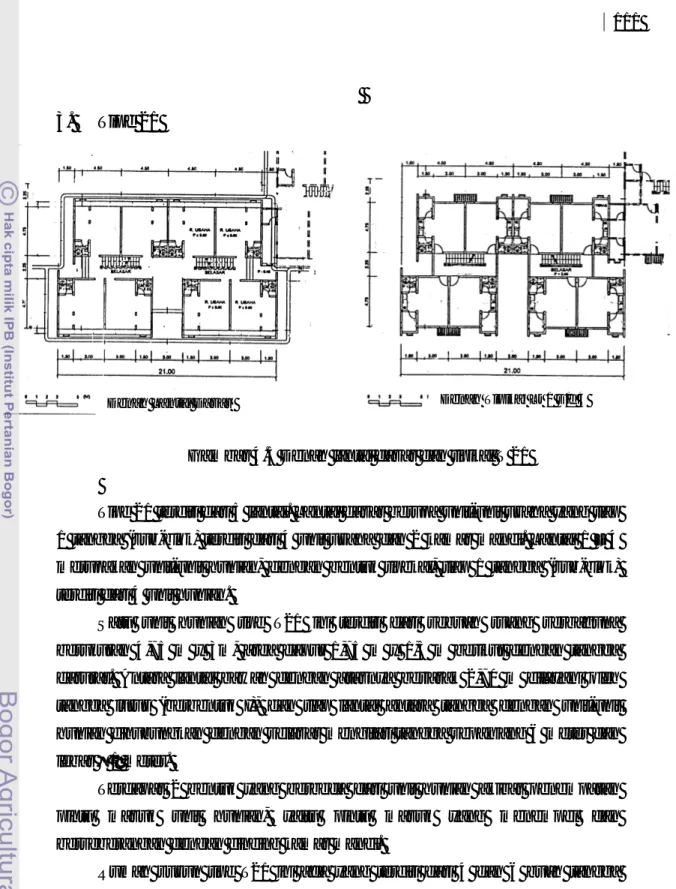 Gambar 4.5 Denah lantai dasar dan tipikal T 21 