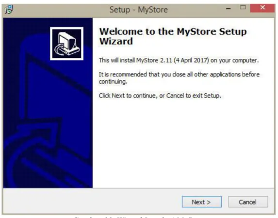 Gambar 11. Wizard Instalasi MyStore 