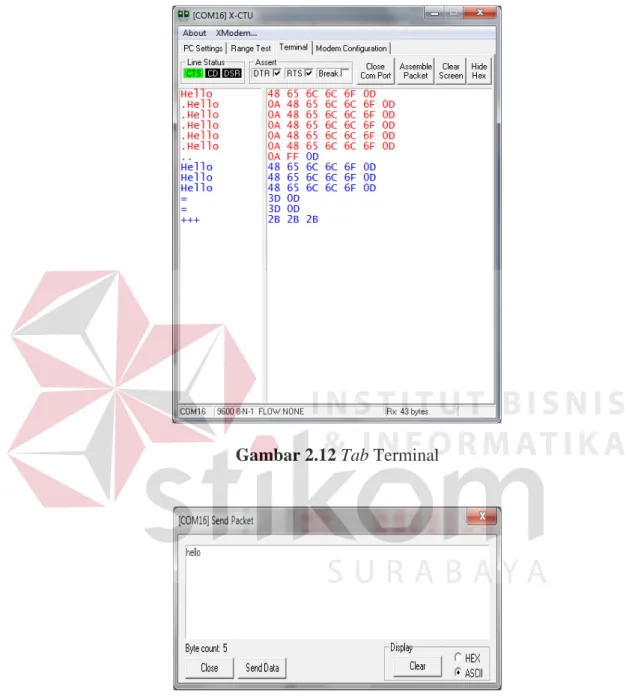 Gambar 2.12 Tab Terminal 