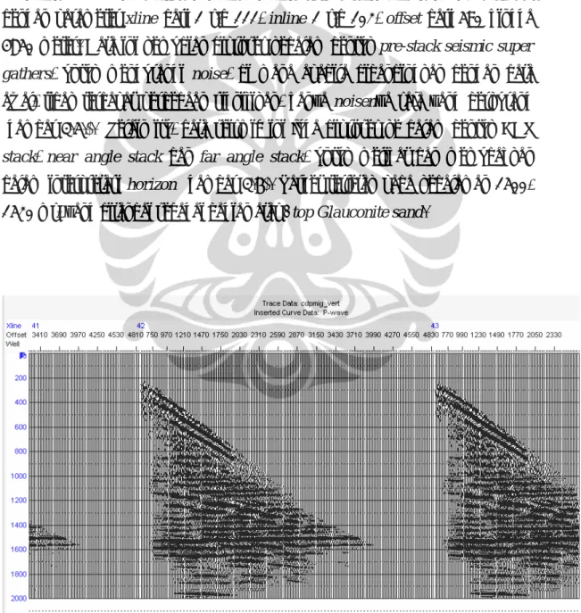 Gambar 3.4. Seismik 3D pre-stack dari CDP gather 