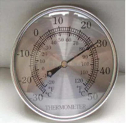 Gambar 2.9. Termometer Bimetal  saat dipanaskan bimetal melengkung                                 Sumber : Kemdikbud 