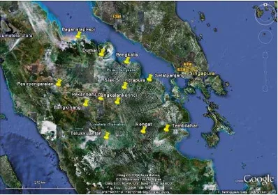 Gambar: 2.1 Peta Provinsi Riau 