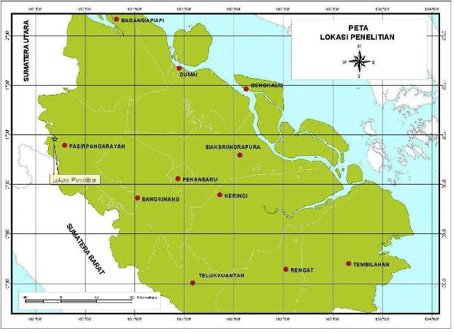 Gambar 1. Peta lokasi kajian  