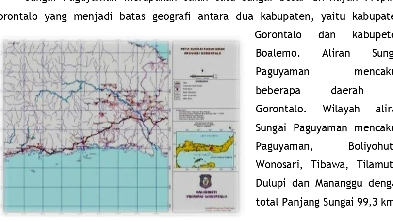 Gambar. 2.8. Peta Sungai Paguyaman. 
