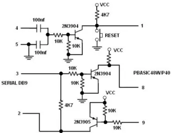 Gambar 2.3 Rangkaian Programer Mikrokontroler Basic Stamp 