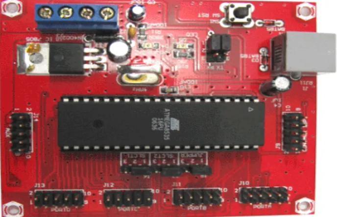 Gambar 2.3.  Skema ATmega 8535  ( www.innovativeelectronics.com, 2009) 