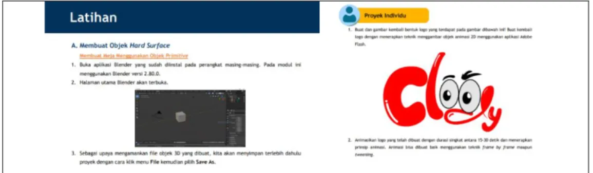 Gambar 2. Contoh Pemberian Ilustrasi Pada Modul 