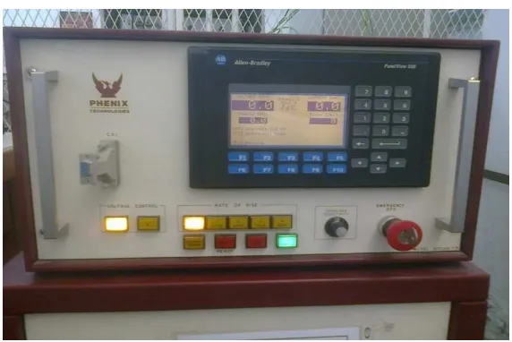 Figure 11. Dielectric test set for dielectric breakdown measurement 