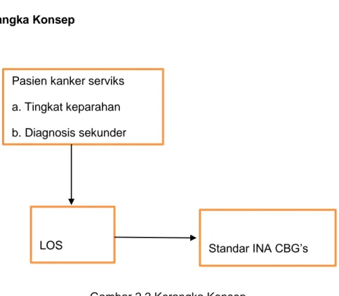 Gambar 2.2 Kerangka Konsep Pasien kanker serviks 