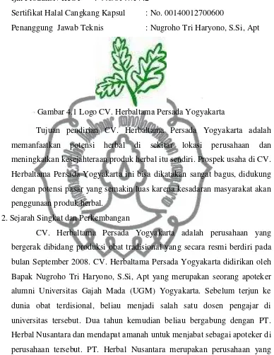 Gambar 4.1 Logo CV. Herbaltama Persada Yogyakarta 