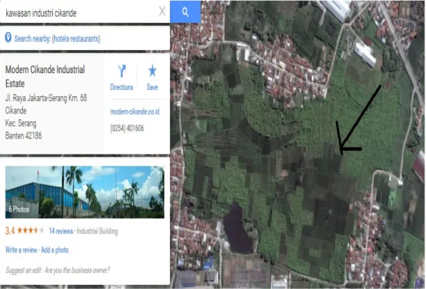 Gambar 1.2. Lokasi Prarancangan Pabrik Pentaerythritol  (Sumber : https://maps.google.com