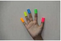 Figure 4. Marker placement for all fingers. 