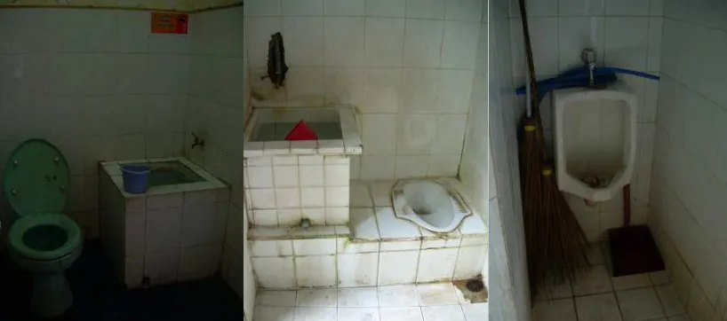 Gambar 3 Contoh kondisi toilet umum di tempat wisata
