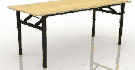 GAMBAR 1. SQUARE TABLE  b.      Meja bulat  (round table) 