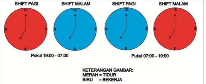 Gambar 1. Pengaruh shiftcommit to user  kerja terhadap Circandian Rhythm 