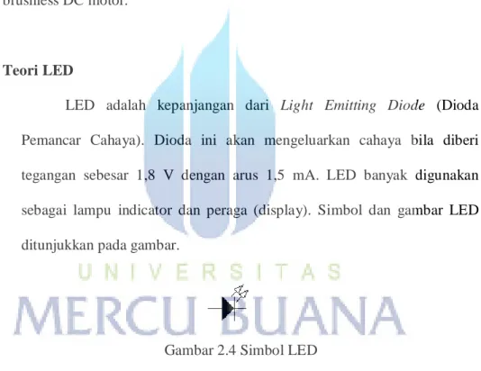 Gambar 2.4 Simbol LED 