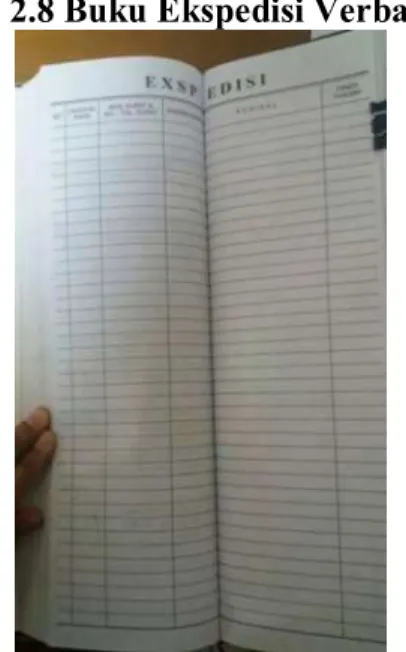 Gambar 2.8 Buku Ekspedisi Verbal 