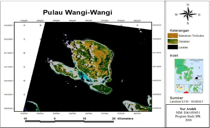 Gambar 5 Peta ekologi Pulau Wangi-Wangi
