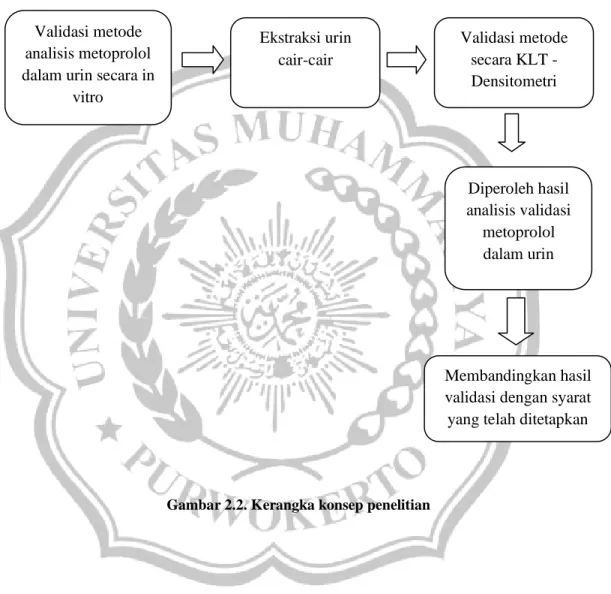 Gambar 2.2. Kerangka konsep penelitian Validasi metode 