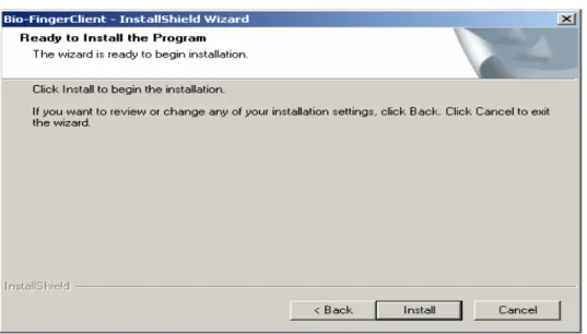 Gambar Ready to Install the Program  Klik Install, maka akan ada proses installing.  