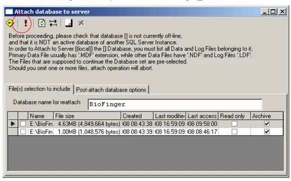 Gambar Attach database to server 