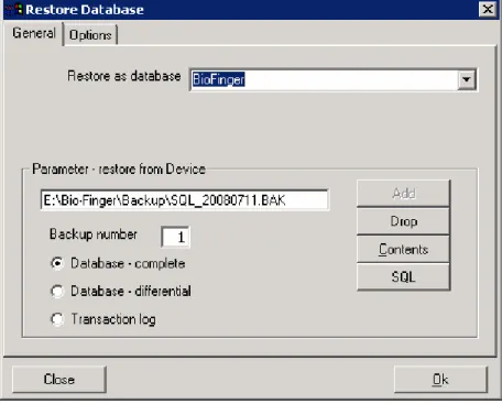 Gambar Restore Database  Klik Ok, Maka akan ada proses restore DB. 