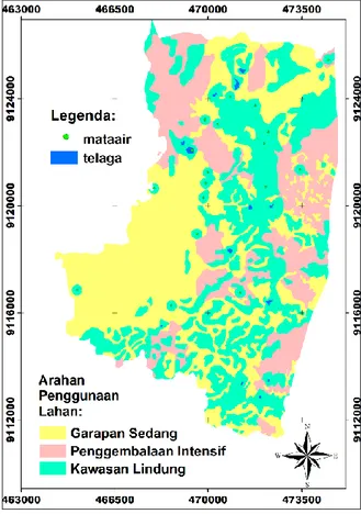 Gambar 3. Peta Kemampuan Lahan Kawasan Karst  Kecamatan Ponjong 
