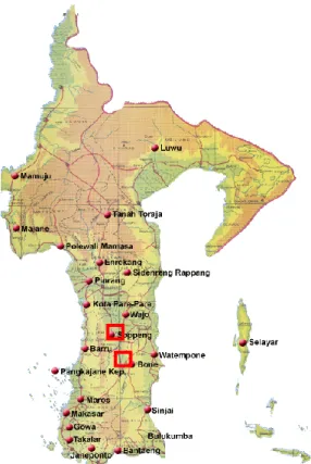Gambar 2. Peta geologi daerah Salampe, Kecamatan Ponre, Kabupaten Bone 