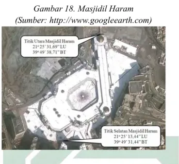 Gambar 18. Masjidil Haram  (Sumber: http://www.googleearth.com) 