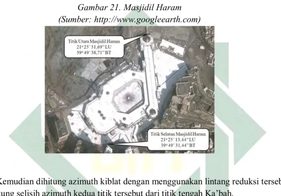 Gambar 21. Masjidil Haram  (Sumber: http://www.googleearth.com) 
