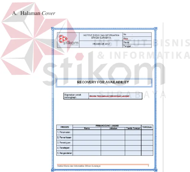 Gambar 4.3 Prosedur Recovery For Availability 