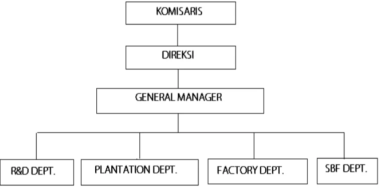 Gambar 3. Struktur Organisasi PT. GMP