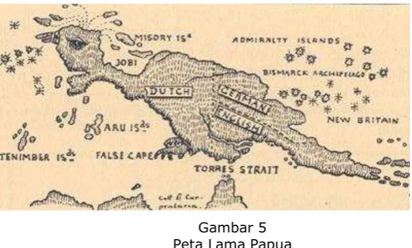 Gambar 5 Peta Lama Papua 