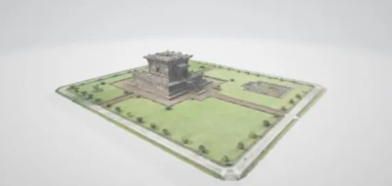 Gambar 21. Visualisasi Candi Badut  6.  PENUTUP 