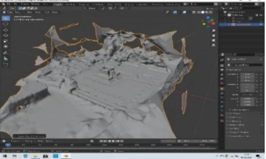 Gambar 12. Hasil 3D Model Candi Badut  5.  PEMBAHASAN 