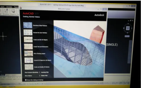 Gambar 2.2. Tampilan AutoCAD 