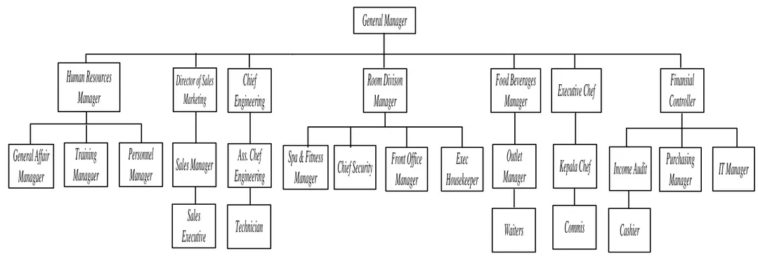 Gambar 2.1 Struktur Organisasi Hotel Grand Angkasa Internasional Medan 