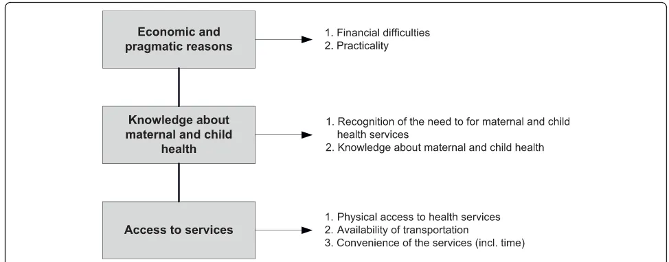 Figure 2 Framework of factors influencing decision to use health services