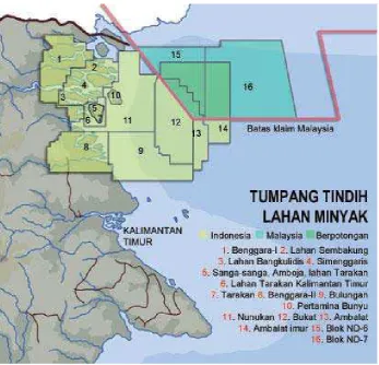 Gambar No. 4. 3. Peta Sengketa Ambalat 