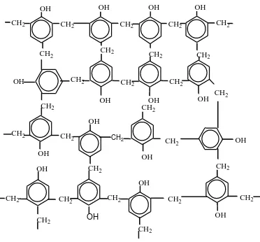 Gambar 1. Struktur jaring resin PF 