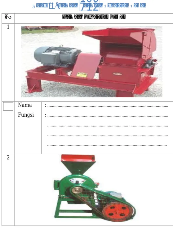 Tabel 14. Gambar – gambar Peralatan Pakan