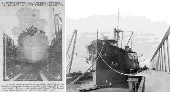 Gambar 2. USAT Liberty tahun 1918 dan 1941 